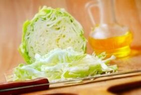 Chopped cabbage for salad
