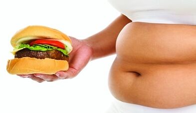 Because the fat of the belly appears