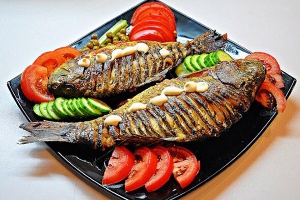Following the Japanese diet, you can cook baked fish with vegetables