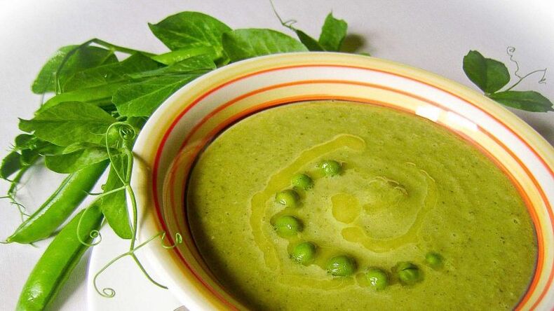 pea puree soup for diet to drink