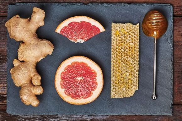 Ginger, grapefruit and honey are added to the slimming cocktail